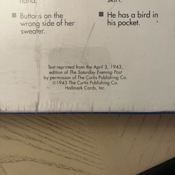 NWT NORMAN ROCKWELL “THE CHECKERS GAME - APRIL FOOL’S COVER” 500 PIECE PUZZLE - Picture 4 of 5